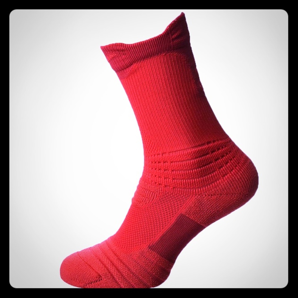 Red Nike elite socks